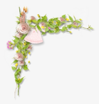 Floral Wreath - Esquinas De Flores Sin Fondo