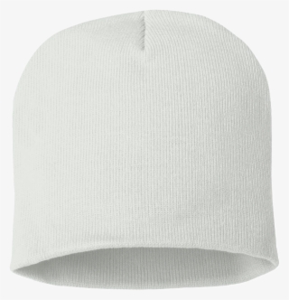 Template Knit Beanie Cap - White Beanie Template