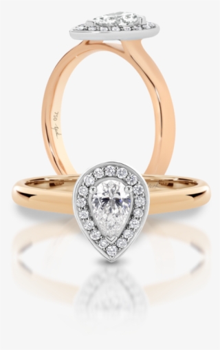 Pear Shape Diamond Halo Engagement Ring Pear Shape - Engagement Ring