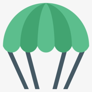 A Parachute Icon Has A Shape That Is The Top Half Of - Parachute