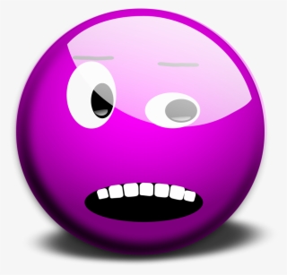 Purple Smiley Face - Blue Smiley Face
