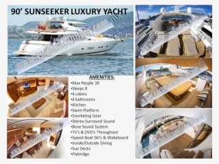 90' Sunseeker Mega Yacht - Luxury Yacht