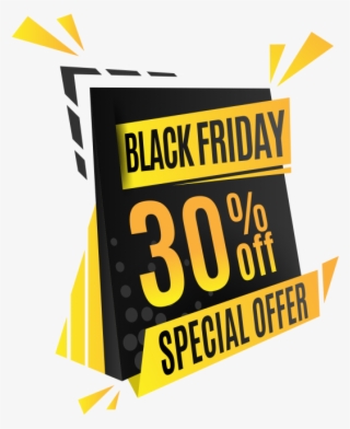 Black Friday 30% Off Png - Venta Black Friday Background