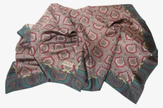 Elegant Paisley 35" Square Silk Scarf By Club 7 Echo - Scarf