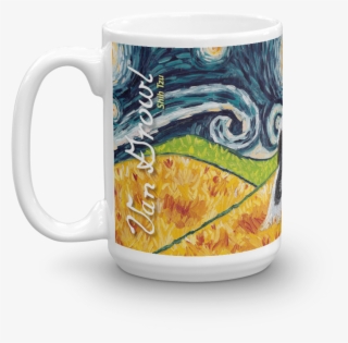 Shih Tzu Starry Night Mug-15oz - Toland Home Garden Van Growl-westie 2-sided Garden