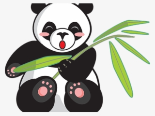 Original - Panda On Bamboo Clip Art