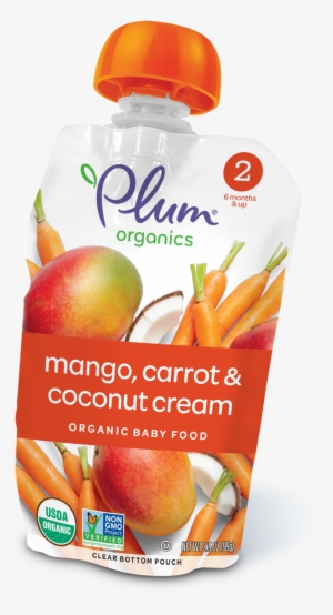Mango, Carrot & Coconut Cream - Plum Organics Coconut Cream