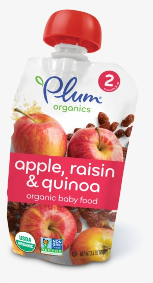 Plum Organics, Baby Food, Stage 2, Apple Raisin &