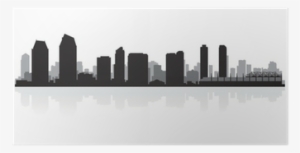 San Diego Skyline Shower Curtain