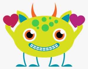 Valentine Clip Art Valentine Clipart Photo Image - Cute Monster Clipart