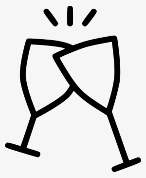 Cheers Wine Glass Celebrate Alcohol Comments - Wine Glass Icon Png