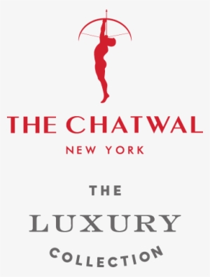 Logo With A Red Silhouette Of An Archer Pointing Upward - New York City