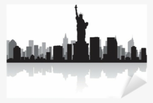 New York City Silhouette Sticker Pixers We - New York Skyline Silhouette Vector