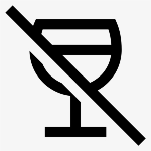 This Is A Drawing Of A Wine Glass That Is Most Of The - Non Alcoholic Icon