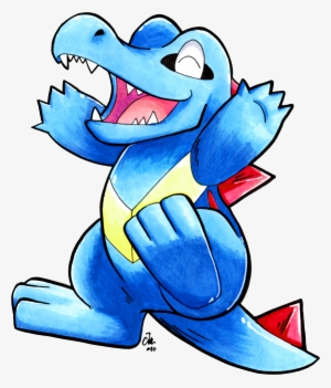 Student Totodile - Cartoon