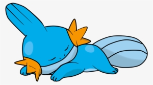 The Choice Is Obvious Baulbasaur Cyndaquil Mudkip Piplup - Mudkip Sleeping