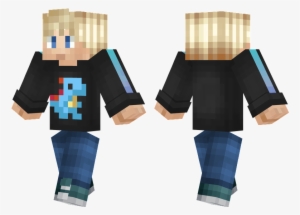 Totodile Fan - Skin Minecraft Silver Hair