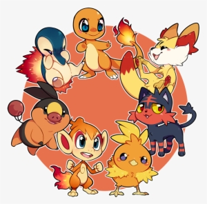 • Pokemon Charmander Bulbasaur Squirtle Piplup Chimchar - Pokemon Iniciales Tipo Fuego