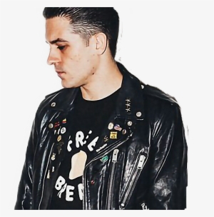 Geazy Theendlesssumertour Rap Music Freetoedit - Leather Jacket With Patches G Eazy