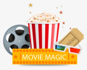 Movie Ticket Popcorn Png