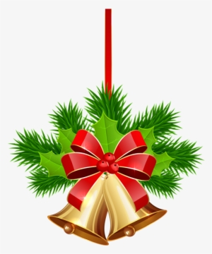 Xmas Golden Bells Png Clip Art Image - Christmas Card Decorations Png
