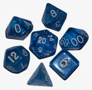 Clip Transparent Library Transparent Blue Speckled - Transparent Dice Set Png