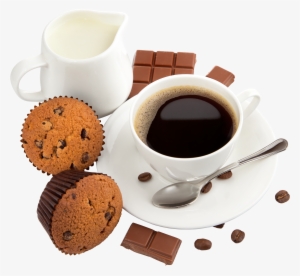 With Milk Muffins And Png Picture View - Good Morning Tea Cup