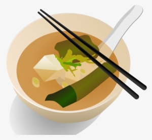 Free Vector Clip Art Bowl Of Steaming Soup Tattoo - Miso Soup Clipart