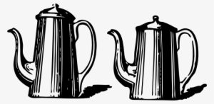 Coffee Pot Silhouette - Coffee Pot Vector Png