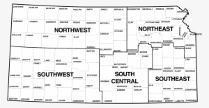 Waterfowl Reports - Regional Map Of Kansas - 1307x679 PNG Download - PNGkit