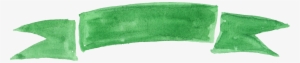 Free Download - Green Watercolor Banner Png