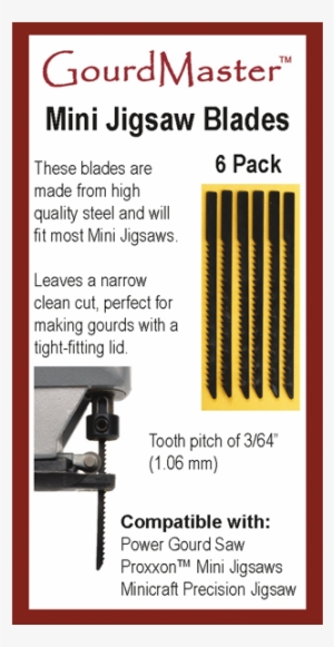Gourdmaster Jigsaw Blades - Graphic Design