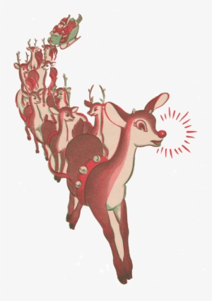 Free Printable Rudolph The Red Nosed Reindeer Vintage - Rudolph Png