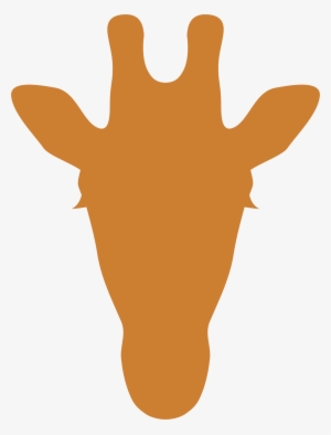 Giraffe By @arielco, Silhouette Of A Giraffe's Head, - Giraffe Head Silhouette
