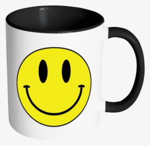Smiley Face Color Accent Coffee Mug - Mug