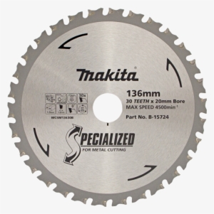 Makita Blade Circular Saw 136x20mm 30t Metal