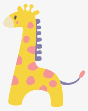 Chromatic Stylized Giraffe Icons Png Vector - Clip Art