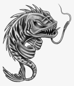 Fish Skeleton Pisces Tattoos Stencil Photo - Fish Skeleton Tattoos Black And Grey