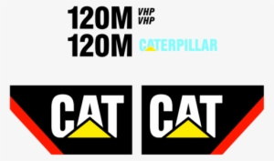 Caterpillar 120m Decal Set - Caterpillar Cat Ez-fit 11x19 Mud Guards