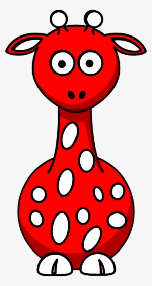Red Clipart Giraffe - Red Giraffe Png