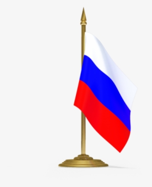 Российский Флаг На Флагштоке - Флаг Россия Иконка