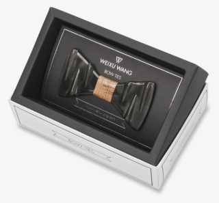 Ceramic In Charcoal Black Bow Tie - Necktie