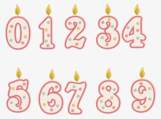 Candle Birthday Cake Transprent - Number