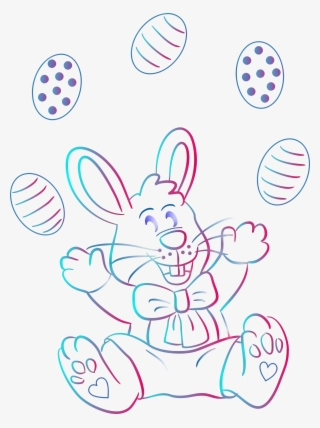 Big Image - Coloring By Number Easter Bunny For Kids