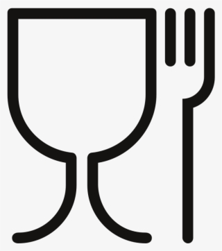 Glass And Fork - Food Symbol