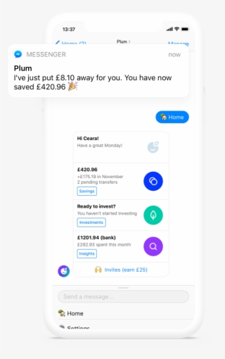 Plum In Facebook Messenger - Facebook