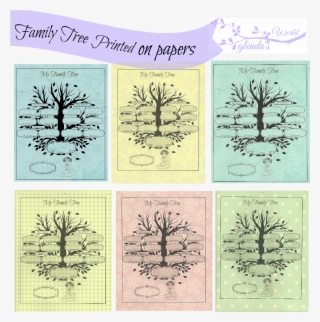 Family Tree Printed On Baby Ppaers