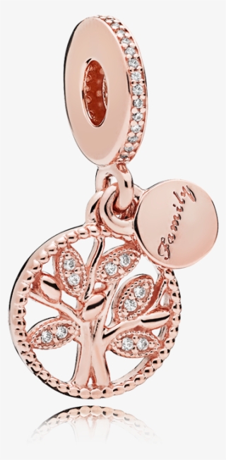 Pandora Family Tree Charm Rose Gold