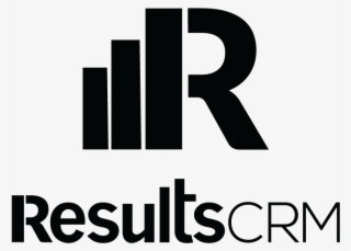 Vertical Stacked All Black Png Jpg - Results Crm Logo