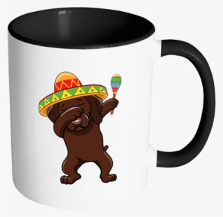 Dabbing Vizsla Dog In Sombrero - Mugs Gym